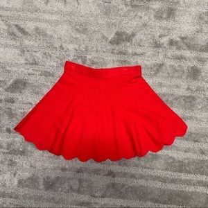 Red skirt